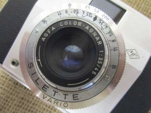 Relisted - Vintage Agfa Silette Vario Camera With Original Leather Case And Shoulder Strap   Germany