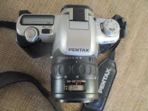A Vintage Pentax MZ-50 Camera With Pentax 35-80 Lens    Assembled In Philippines