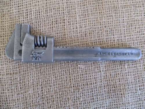 Rare Vintage Ford KD Adjustable Wrench     Made In England      Approx Early 1900's