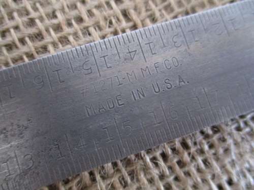 Vintage #1271-M Miller Falls Co 300mm Adjustable Engineers Combination Square    Made In USA