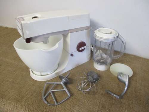 A Vintage A9010 Kenwood Chef With Original Bowl, Accessories And Liquidiser     1976