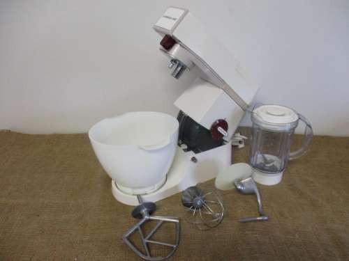 A Vintage A9010 Kenwood Chef With Original Bowl, Accessories And Liquidiser     1976