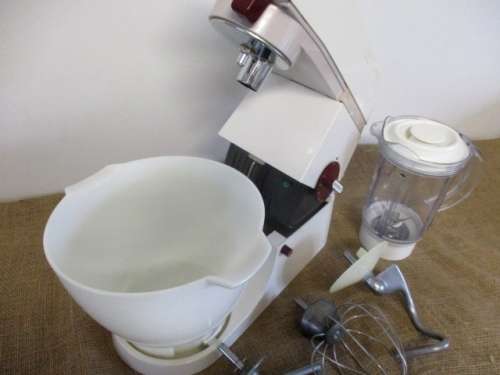 A Vintage A9010 Kenwood Chef With Original Bowl, Accessories And Liquidiser     1976