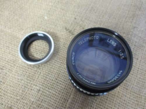 Cunor Telephoto Lens  1:3.5    f= 135mm    No. H56321           Japan