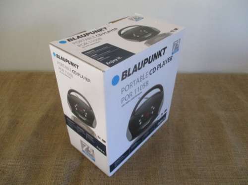 Brand New Blaupunkt Portable CD Player POR 1105B    CD/AUX/AM/FM Radio       MIB