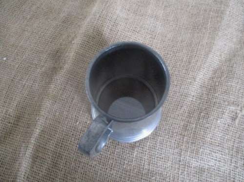 A Beautiful Vintage Hammered Pewter Tankard  11       Excalibur    SA Union Pewter