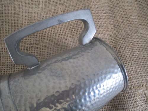 A Beautiful Vintage Hammered Pewter Tankard  11       Excalibur    SA Union Pewter