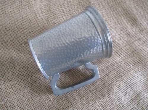 A Beautiful Vintage Hammered Pewter Tankard  11       Excalibur    SA Union Pewter