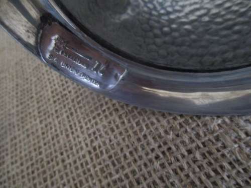 A Beautiful Vintage Hammered Pewter Tankard  11       Excalibur    SA Union Pewter