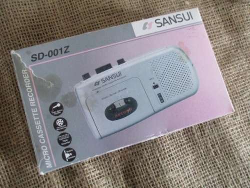 Have It On Record.....Sansui SD-001Z Micro Cassette Recorder In Original Carton Box & 2x Cassettes