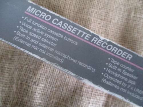 Have It On Record.....Sansui SD-001Z Micro Cassette Recorder In Original Carton Box & 2x Cassettes