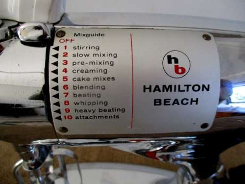 A Stunning Vintage Hamilton Beach 10-Speed Model K Chrome Food Processor       USA