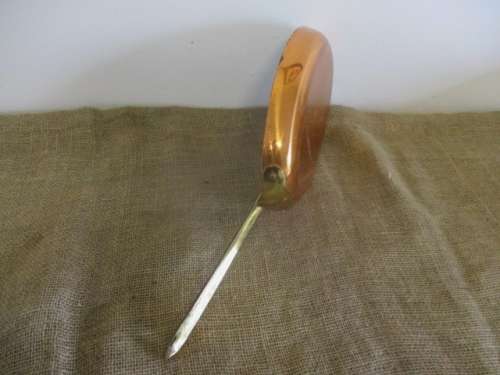 Oval Vintage 1973 Copper and Brass Pancake Pan - Rare And Unusual!!!