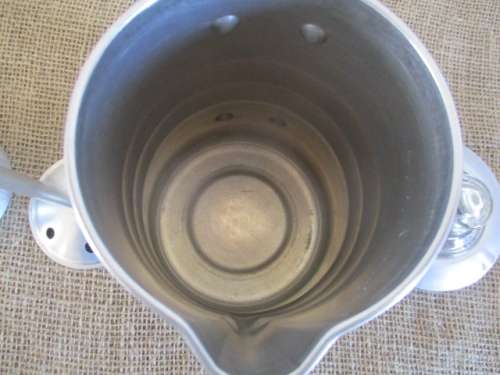 Vintage Pyrex Brand Aluminum 3 Cup No 955 Coffee Percolator     Complete