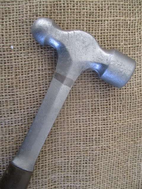 Vintage 13"/24ozs Estwing Ball Pen Hammer With Straight Nylon Vinyl Handle Plus Punch & Chisel