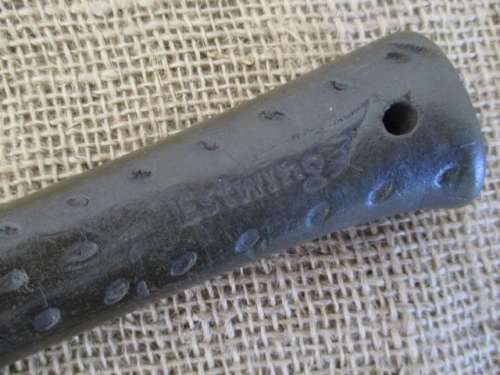 Vintage 13"/24ozs Estwing Ball Pen Hammer With Straight Nylon Vinyl Handle Plus Punch & Chisel