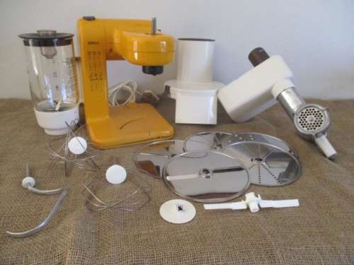 Vintage Bosch Type UM4 Food Processor With Attachments              Made in Germany