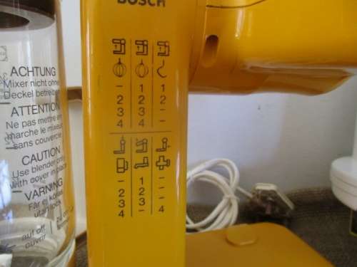 Vintage Bosch Type UM4 Food Processor With Attachments              Made in Germany