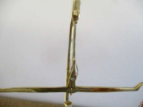 An Appealing Vintage Brass And Copper Balance Scale With Full Set Of Weights