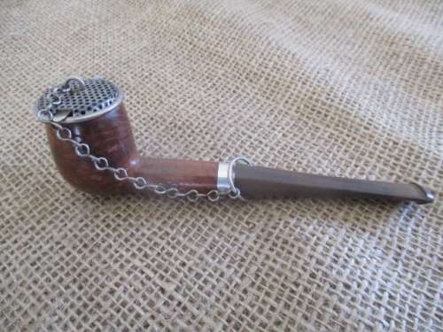 Rare Nice Vintage Frank No 38 Medico Genuine Briar Straight Stem Smoking Pipe