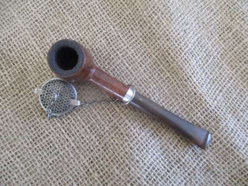 Rare Nice Vintage Frank No 38 Medico Genuine Briar Straight Stem Smoking Pipe