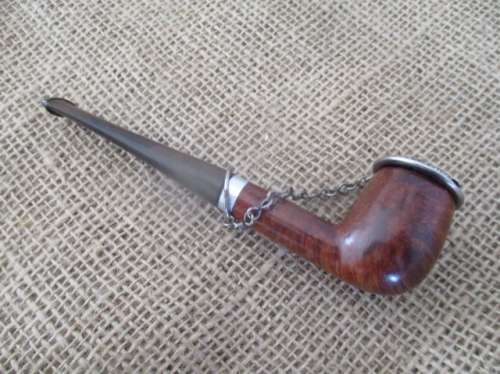 Rare Nice Vintage Frank No 38 Medico Genuine Briar Straight Stem Smoking Pipe