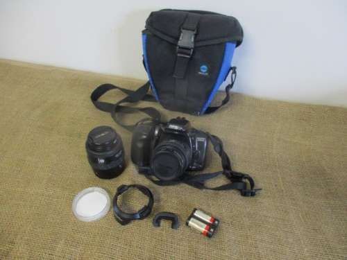 Vintage Minolta Maxxum 400si Camera With Sigma Lens & Minolta AF 35-70 Lens In Original Bag   1994