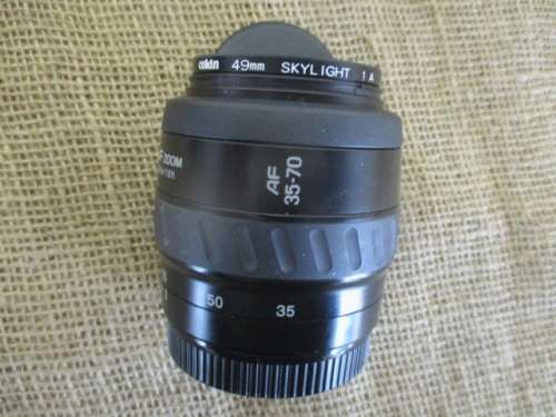 Vintage Minolta Maxxum 400si Camera With Sigma Lens & Minolta AF 35-70 Lens In Original Bag   1994