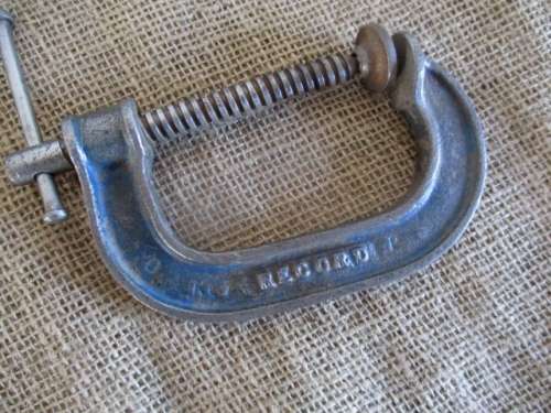 Three Strong G-Clamps - 2x 3'' Record G-Clamps Made In England & SA and 1x 4" Biehl G-Clamp Brazil