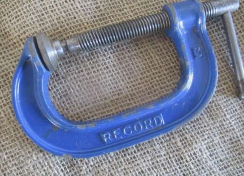 Three Strong G-Clamps - 2x 3'' Record G-Clamps Made In England & SA and 1x 4" Biehl G-Clamp Brazil