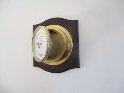 A Lovely Vintage Barigo Twin Diaphragm Doppeldose Weather Barometer    Made In Germany