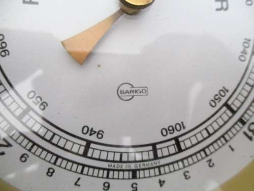 A Lovely Vintage Barigo Twin Diaphragm Doppeldose Weather Barometer    Made In Germany