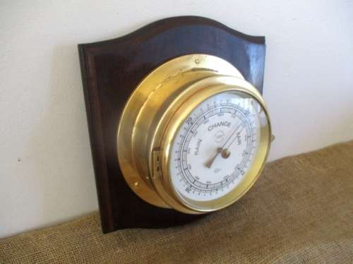 A Lovely Vintage Barigo Twin Diaphragm Doppeldose Weather Barometer    Made In Germany