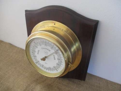 A Lovely Vintage Barigo Twin Diaphragm Doppeldose Weather Barometer    Made In Germany