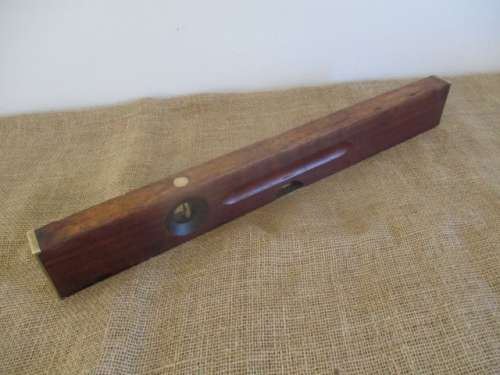 Very Rare Wood And Brass Stanley No 03 Sweatheart 24" Water Level     Made In USA     Early 1900's