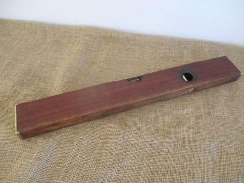 Very Rare Wood And Brass Stanley No 03 Sweatheart 24" Water Level     Made In USA     Early 1900's