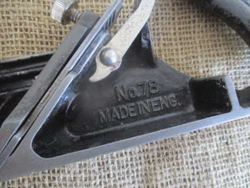 Beautiful Vintage Stanley No 78 Wooden Plane    1900 - Mid 1960     Made in England