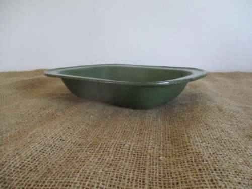 A Very Nice Enamel Pie Dish In Rare Green Colour