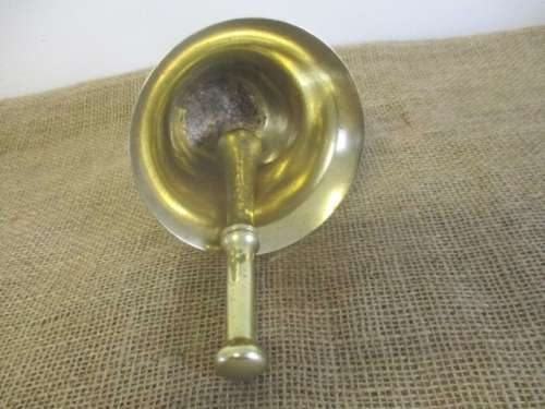 A Nice Solid Brass Vintage Mortar And Pestle