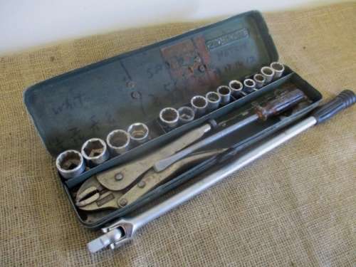 Nice set of 14x Socket Pieces With Hazet 470mm Swivel Handle In Stahlwille Toolbox Plus X-Tras