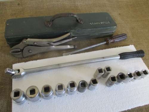 Nice set of 14x Socket Pieces With Hazet 470mm Swivel Handle In Stahlwille Toolbox Plus X-Tras