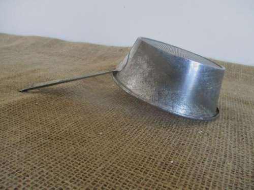 From Granny's Kitchen.....Cute Vintage Metal Hand Strainer           Early 1900's