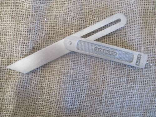 Beautiful Vintage Stanley No 18 Sliding Bevel T-Square       Made In USA