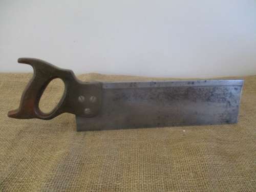 Nice Vintage Disston 14 Inch Back Saw           Made In Canada