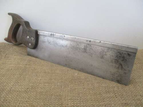 Nice Vintage Disston 14 Inch Back Saw           Made In Canada