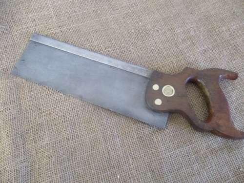 Beautiful Vintage Superior Warranted Disston 12 Inch Back Saw           Made In Canada