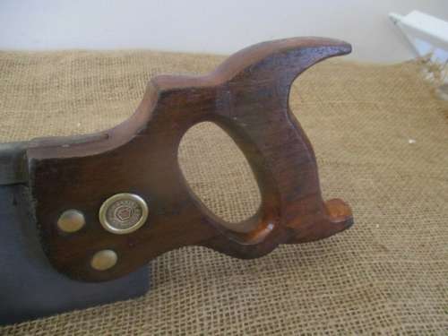 Beautiful Vintage Superior Warranted Disston 12 Inch Back Saw           Made In Canada