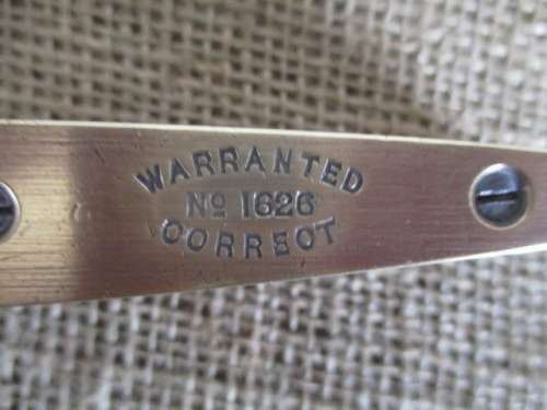 Antique J. Rabone & Sons No1626 Warranted Correct Boat Type Spirit Level Birmingham  England