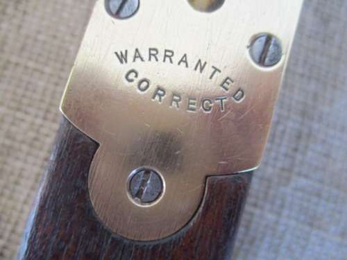 An Antique Wood And Brass J Rabone & Sons 12 Inch Spirit Level     Made In England, Birmingham