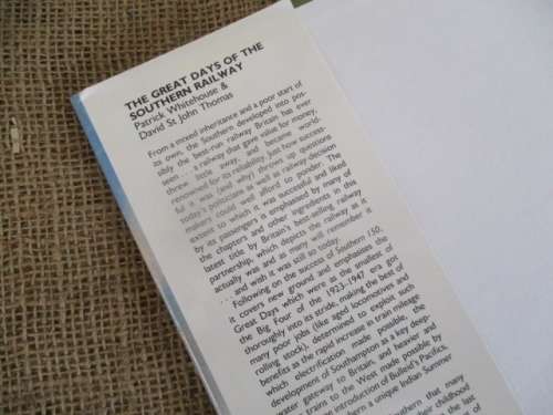 The Great Days Of The Southern Railway By Patrick Whitehouse & David St John Thomas